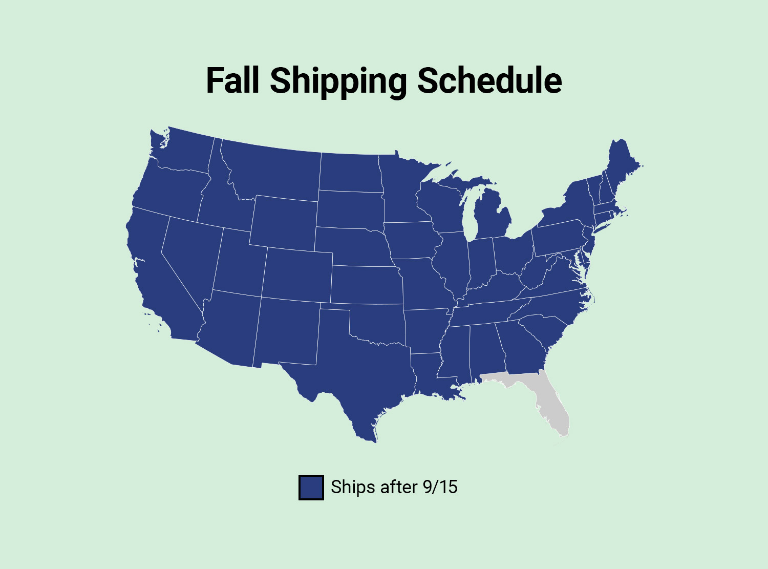 Fall Shipping Map